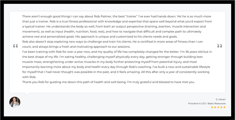 Client testimonial 5