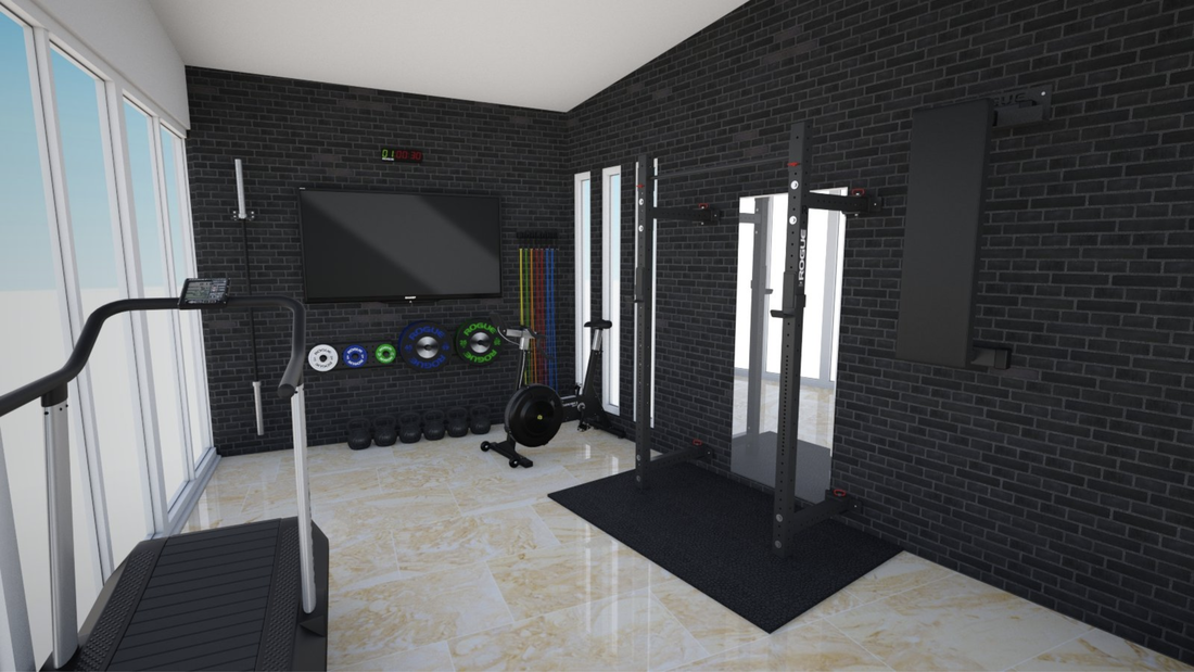 Commercial gym render